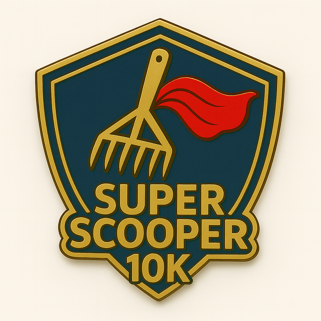 Super Scooper 10K Lapel Pin