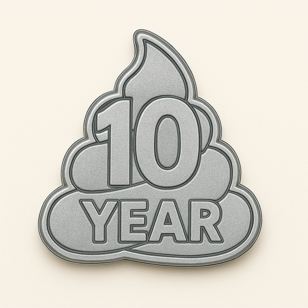 10-Year Tenure Lapel Pin