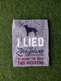“Zero Plans to Scoop Poop” Gray Softstyle Tee