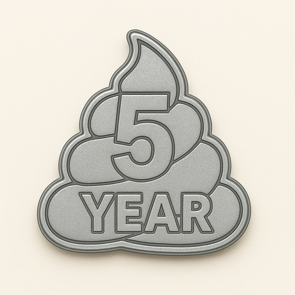 5-Year Tenure Lapel Pin