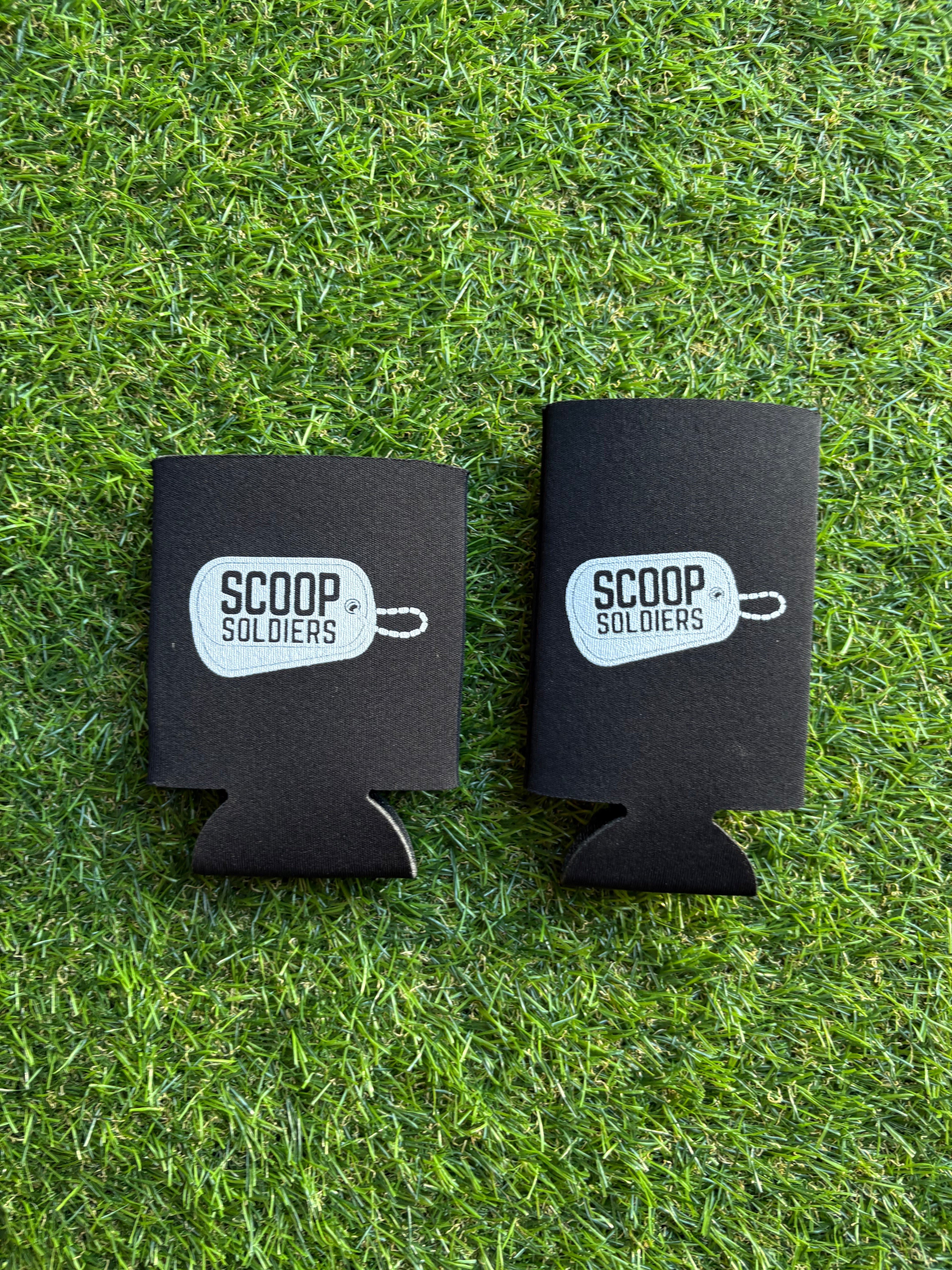 Scoop Soldiers Logo Koozies, Branded Drink Holders for Any Occasion