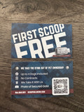 500 First Scoop Free Cards, Business Card-Size Promotional Giveaway