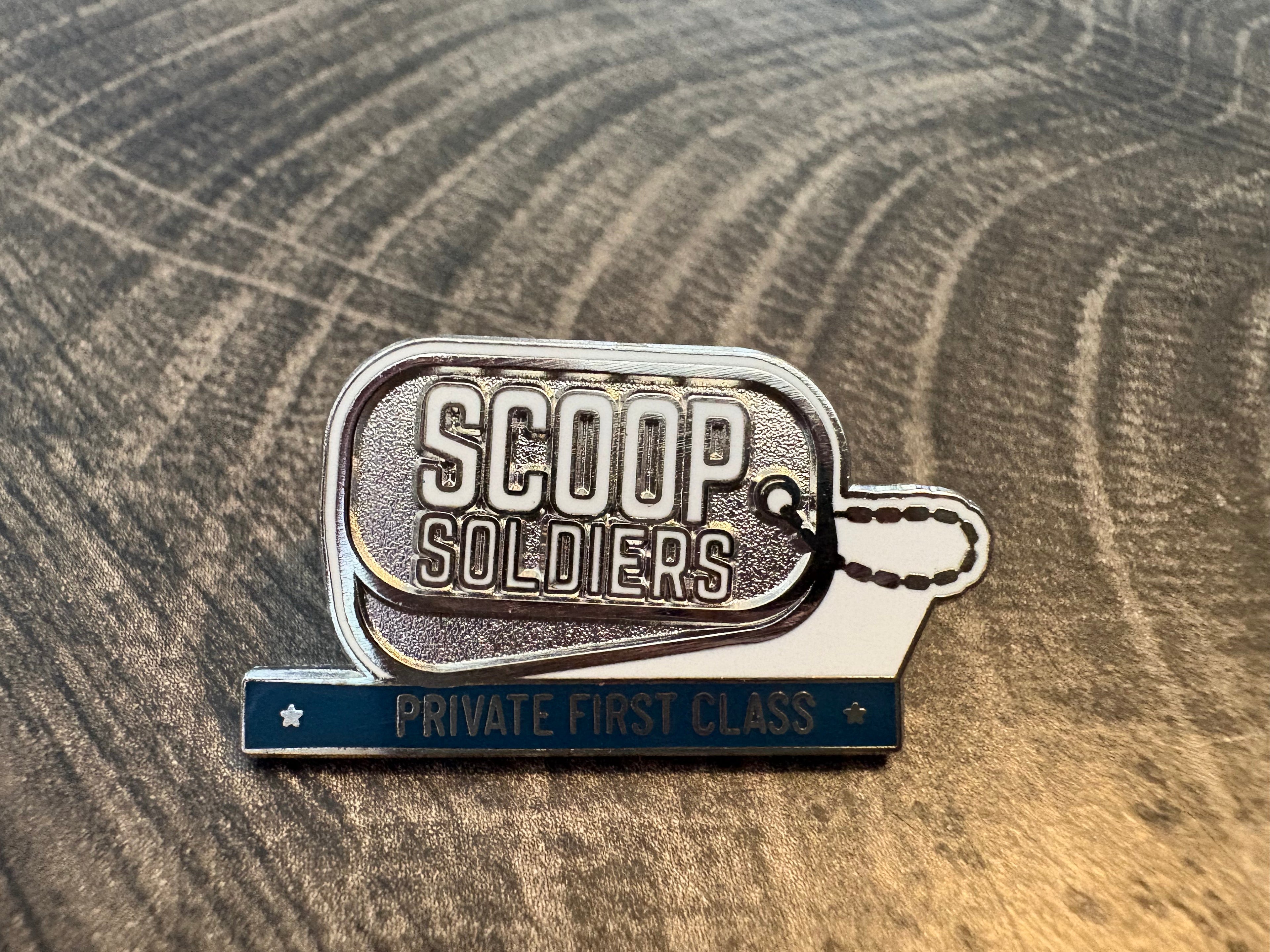 Private First Class Rank Technician Lapel Pin