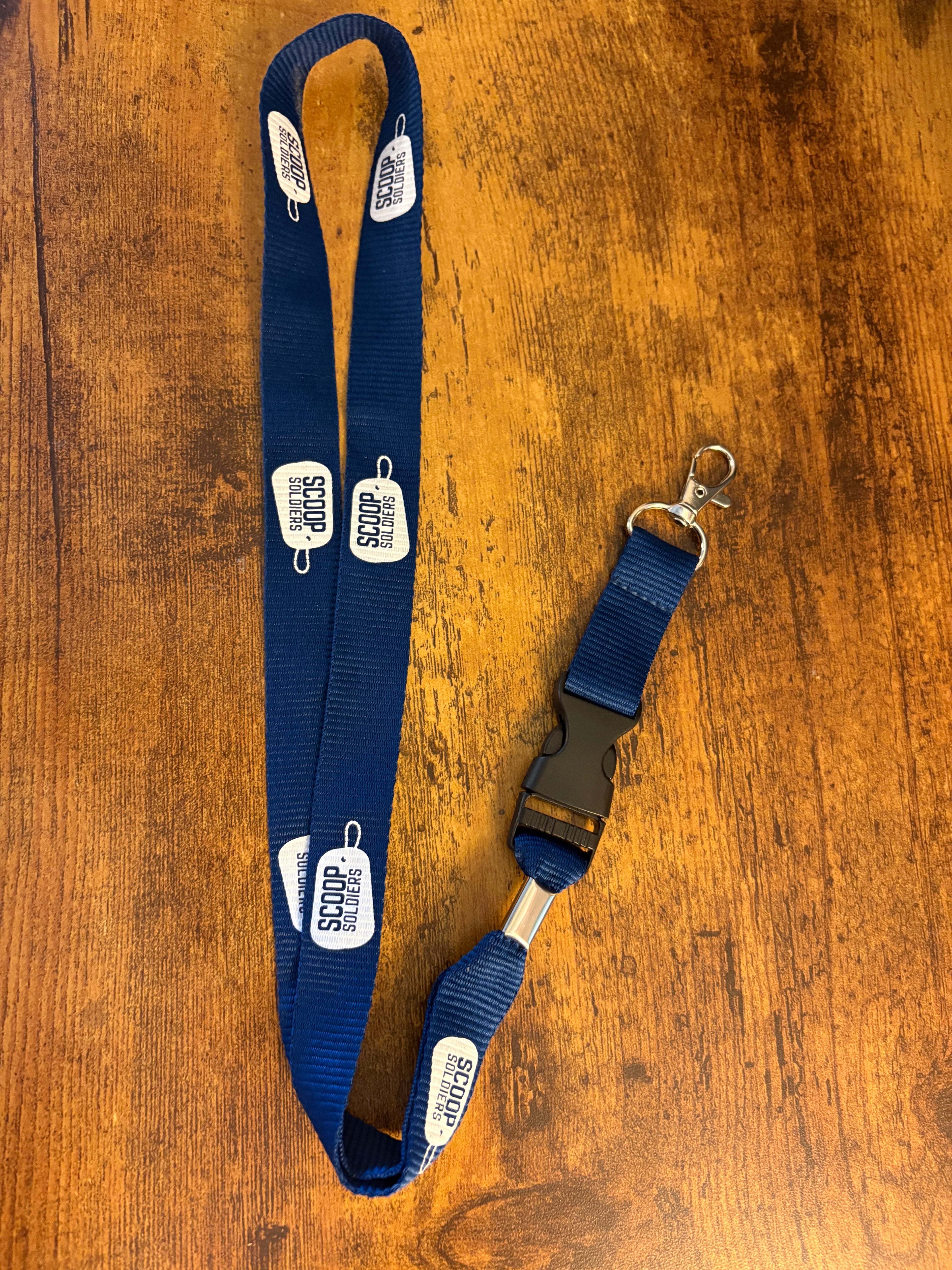 Scoop Soldiers Navy Logo Lanyard