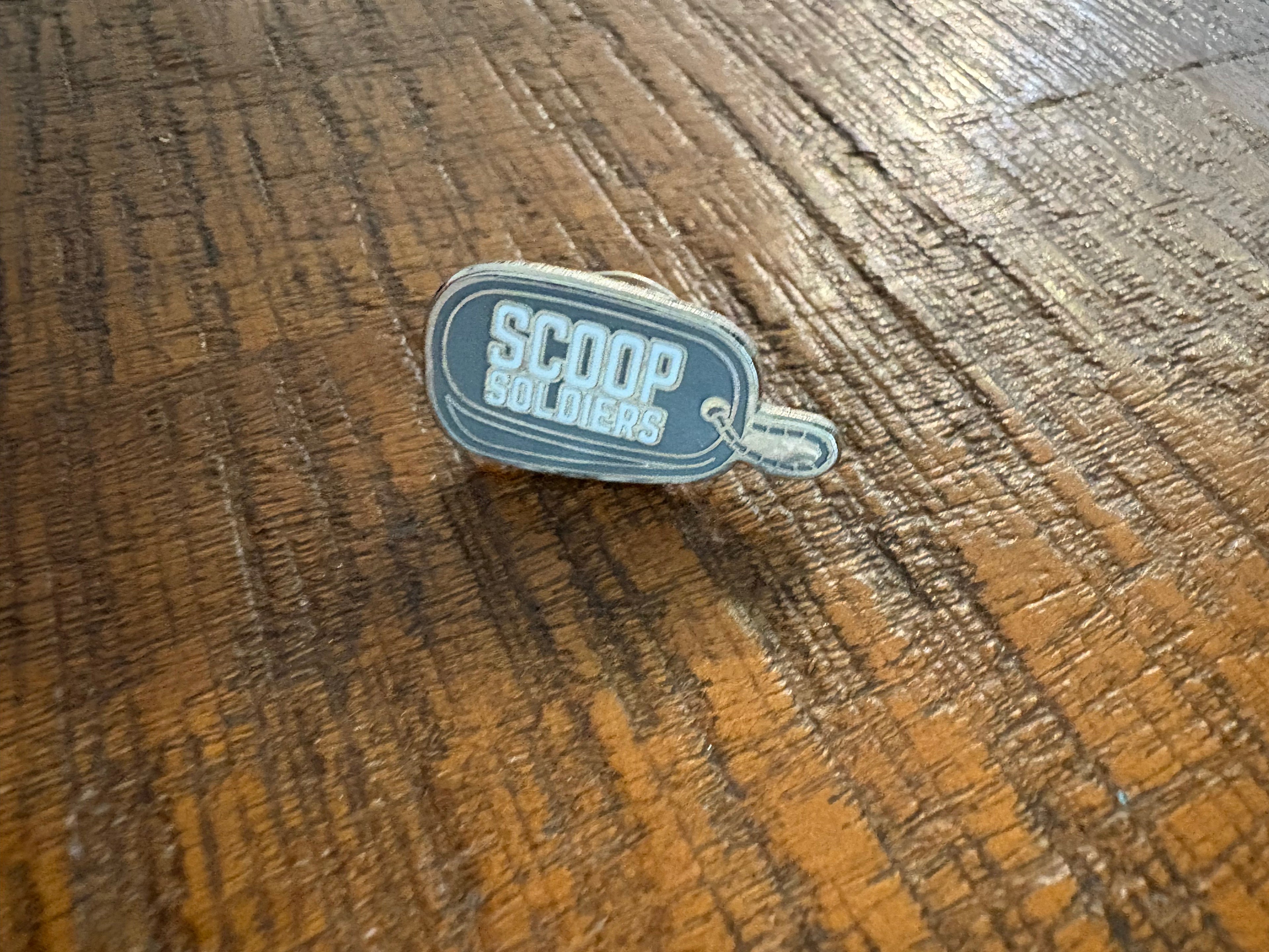 Scoop Soldiers Logo Lapel Pin