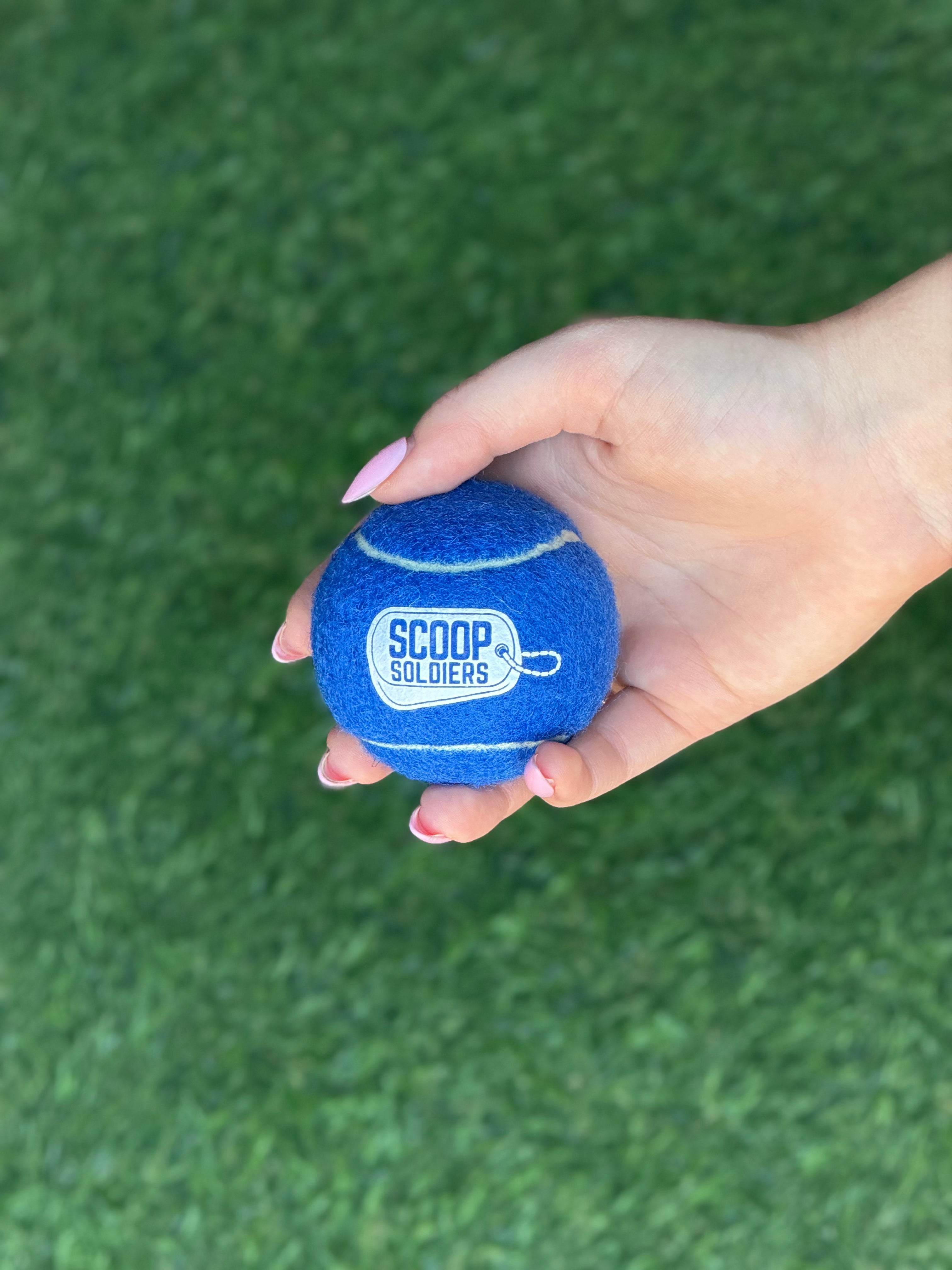 Scoop Soldiers Logo Tennis Ball for Dogs