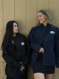 Scoop Soldiers Logo Nylon Rain Jacket with Hood & Pockets, Unisex Waterproof Rain Jacket