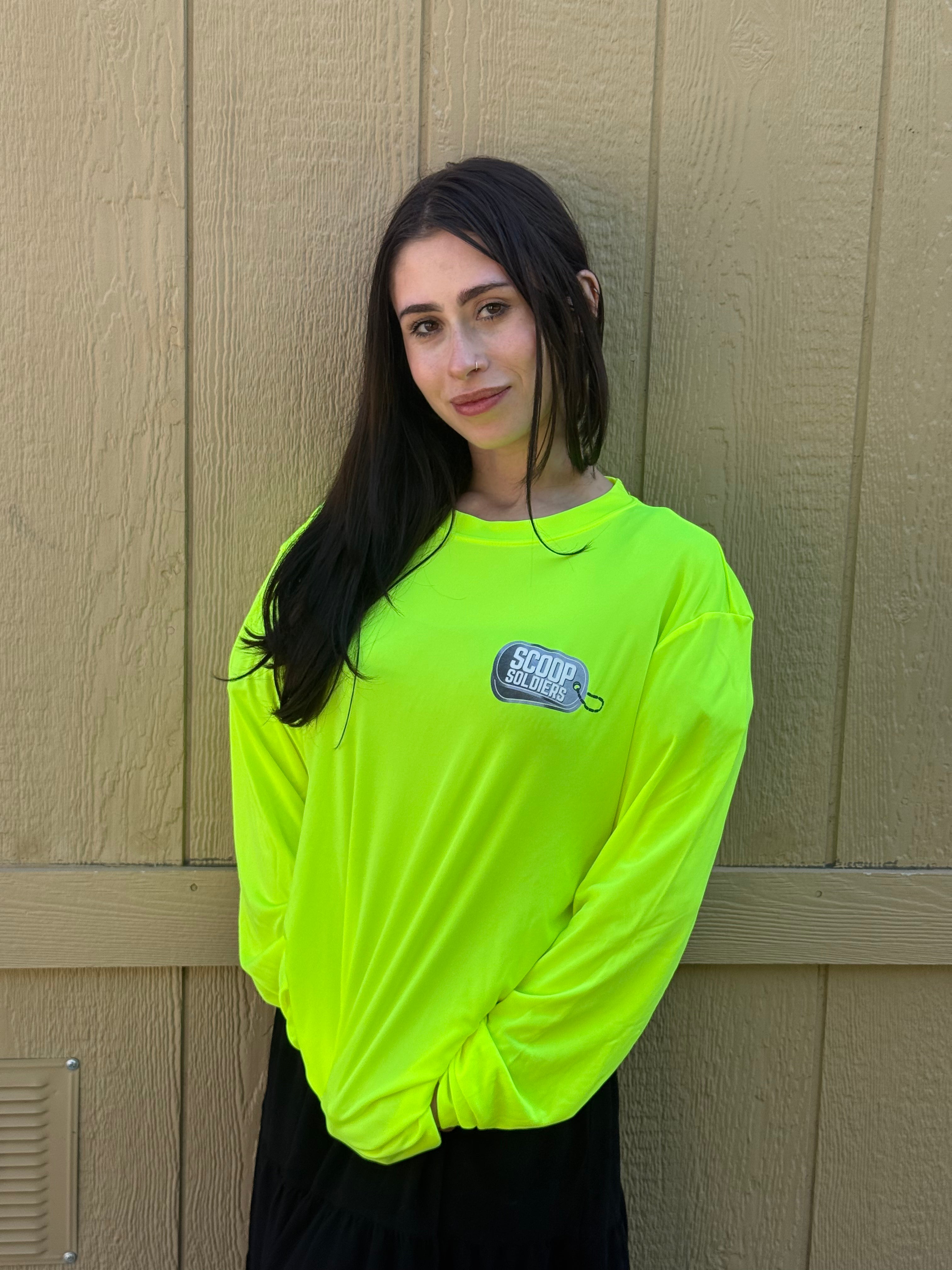 Long Sleeve Cooling Shirt, Moisture-Wicking Performance Polyester Tee