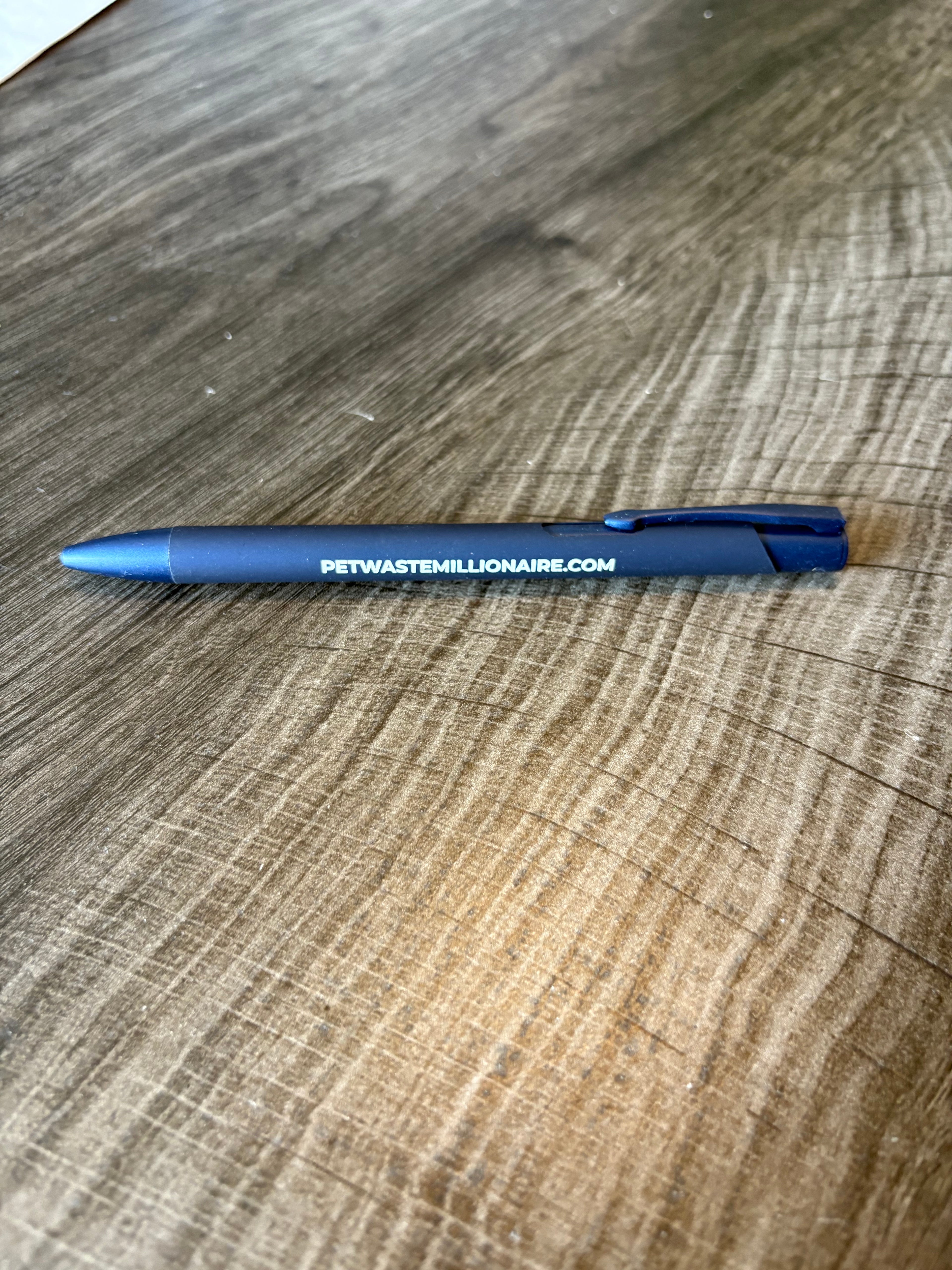 Pet Waste Millionaire Logo Pen