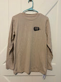 Clearance - Long Sleeve Tan Shirt with Logo